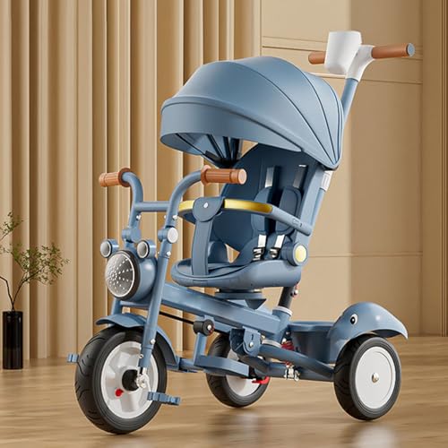 折りたたみ三輪車　赤ちゃん　0.5〜6歳 三輪車 子供用三輪車 折りたたみ 4in1 対面可能 サンシェード